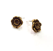 Earring Blank Backs Antique Bronze Resin Base inlay Cabochon Mountings Setting Antique Bronze Plated Brass (6mm blank) 1 pair G15560