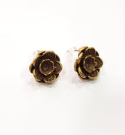 Earring Blank Backs Antique Bronze Resin Base inlay Cabochon Mountings Setting Antique Bronze Plated Brass (6mm blank) 1 pair G15560