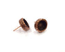Earring Blank Backs Base Settings Copper Resin Blank Cabochon Base inlay Mountings Antique Copper Plated (10mm blank) 1 Pair G16407