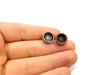 Earring Blank Backs Base Settings Copper Resin Blank Cabochon Base inlay Mountings Antique Copper Plated (10mm blank) 1 Pair G16407