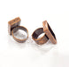 Copper Ring Blank Setting Cabochon Base inlay Ring Backs Mounting Adjustable Ring Base Bezel (25x10mm blank) Antique Copper Plated G15634