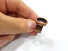 Copper Ring Blank Setting Cabochon Base inlay Ring Backs Mounting Adjustable Ring Base Bezel (14x10mm blank) Antique Copper Plated G15635
