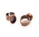 Copper Ring Blank Setting Cabochon Base inlay Ring Backs Mounting Adjustable Ring Base Bezel (14x10mm blank) Antique Copper Plated G15635