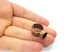 Copper Ring Blank Setting Cabochon Base inlay Ring Backs Mounting Adjustable Ring Base Bezel (10x8mm blank) Antique Copper Plated G15640