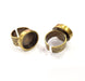 Antique Bronze Ring Blank Setting Cabochon Base inlay Ring Backs Mounting Adjustable Ring Bezel (16mm blank) Antique Bronze Plated G15643