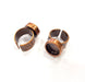 Copper Ring Blank Setting Cabochon Base inlay Ring Backs Mounting Adjustable Ring Base Bezel (12mm blank) Antique Copper Plated G15645