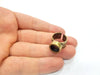 Antique Bronze Ring Blank Setting Cabochon Base inlay Ring Backs Mounting Adjustable Ring Bezel (10mm blank) Antique Bronze Plated G15651