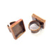 Copper Ring Blank Setting Cabochon Base inlay Ring Backs Mounting Adjustable Ring Base Bezel (20x20mm blank) Antique Copper Plated G15669