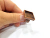 Copper Ring Blank Setting Cabochon Base inlay Ring Backs Mounting Adjustable Ring Base Bezel (20x20mm blank) Antique Copper Plated G15669