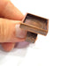 Copper Ring Blank Setting Cabochon Base inlay Ring Backs Mounting Adjustable Ring Base Bezel (20x20mm blank) Antique Copper Plated G15669