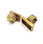 Antique Bronze Ring Blank Setting Cabochon Base inlay Ring Backs Mounting Adjustable Ring Bezel (25x10mm blank) Antique Bronze Plated G15672