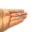 Silver Plated Pendant Antique Silver Plated Brass (45mm) G16474