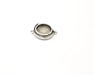 Silver Pendant Blank Mosaic Base Blank inlay Blank Necklace Blank Resin Blank Antique Silver Plated Brass ( 15mm round blank)  G17684