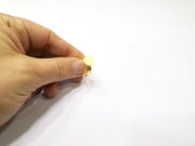 Gold Ring Blank Setting Cabochon Base Ring Hammered Mounting Adjustable Ring Bezel (11mm blank ) Gold Plated Metal G16503