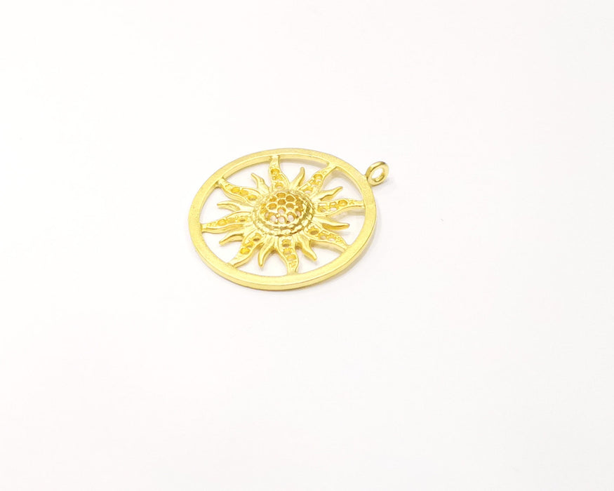 Sun Charms Gold Plated Charms  (31mm)  G16502