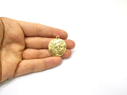 2 Gold Charms Gold Plated Charms  (29mm)  G16509