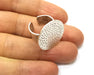 Ring Blank Setting Hammered Ring Base Bezel Ring Backs Glass Cabochon Mounting Adjustable Antique Silver Plated Ring (24mm ) G16541