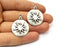 2 Silver Charms Antique Silver Plated Charms (34x26mm)  G16554
