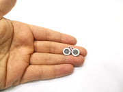 10 Silver Charms Antique Silver Plated Charms (15x11mm)  G16592