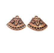 2 Antique Copper Charm Antique Copper Plated Metal (28x26mm) G15711