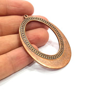 Antique Copper Pendant Antique Copper Plated Metal (58x42mm) G15714