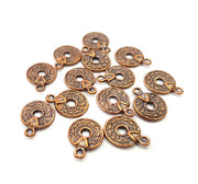 20 Antique Copper Charm Antique Copper Plated Metal (11mm) G15723