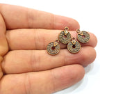 20 Antique Copper Charm Antique Copper Plated Metal (11mm) G15723