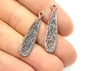 10 Copper Charm Antique Copper Charm Antique Copper Plated Metal  (34x9mm) G11855