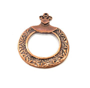 2 Antique Copper Pendant Antique Copper Plated Metal (55x40mm) G15754