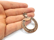2 Antique Copper Pendant Antique Copper Plated Metal (55x40mm) G15754