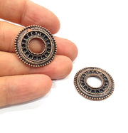 2 Antique Copper Charm Antique Copper Plated Metal (28mm) G15753
