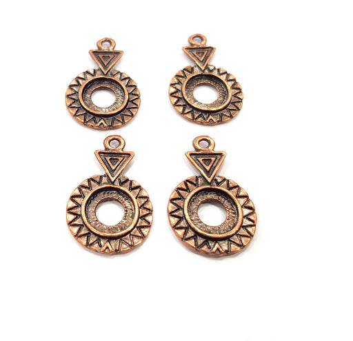 8 Antique Copper Pendant Antique Copper Plated Metal (26x17mm) G15758