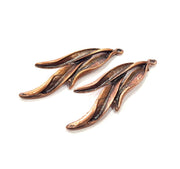 4 Antique Copper Charm Antique Copper Plated Metal (50x17mm) G15767