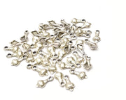 20 Silver Charms Antique Silver Plated Charms (12x6mm)  G16616