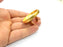 Gold Ring Base Blank Setting Cabochon Base inlay Ring Backs Mounting Adjustable Ring Base Bezel (40mm blank ) Gold Plated Metal G15834