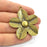 Flower Pendant Antique Bronze Pendant Antique Bronze Plated Metal ( 54x49mm) G15843