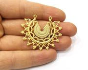 20 Gold Charms Gold Plated Charms  (44x36mm)  G16655