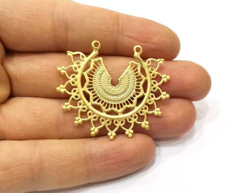 20 Gold Charms Gold Plated Charms  (44x36mm)  G16655