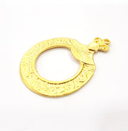 Gold Pendant Gold Plated Metal (55x41mm)  G16360