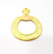 Gold Pendant Gold Plated Metal (55x41mm)  G16360