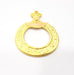 Gold Pendant Gold Plated Metal (55x41mm)  G16360