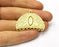 Gold Charms Connector Gold Plated Charms  (41x29mm)  G16698