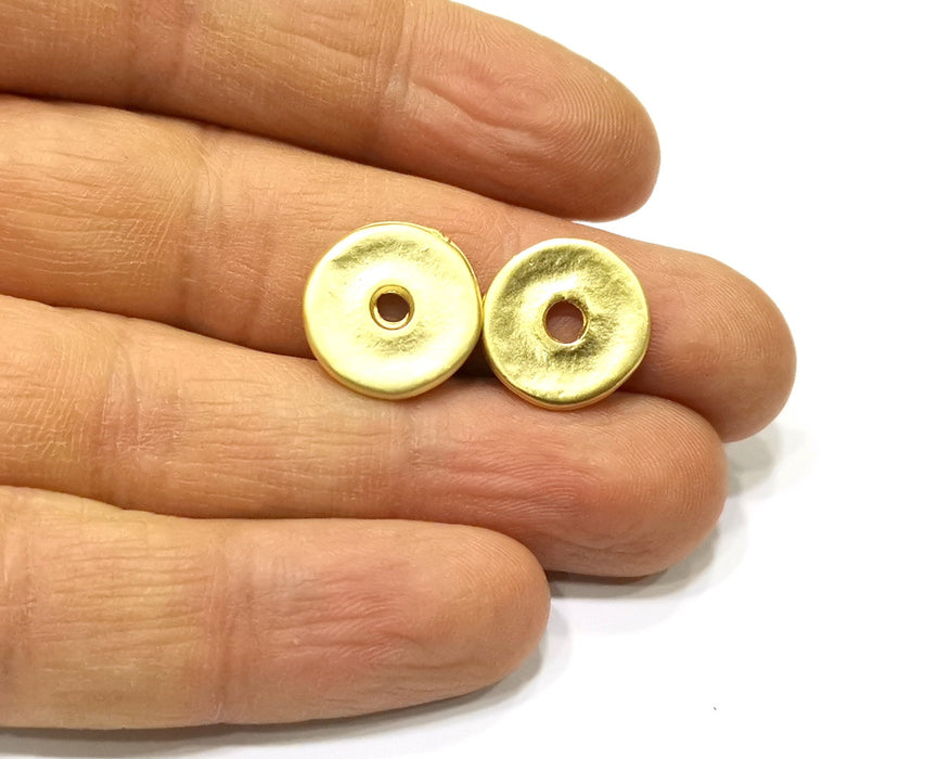 4 Disc Findings Gold Plated Findings (15mm)  G16702