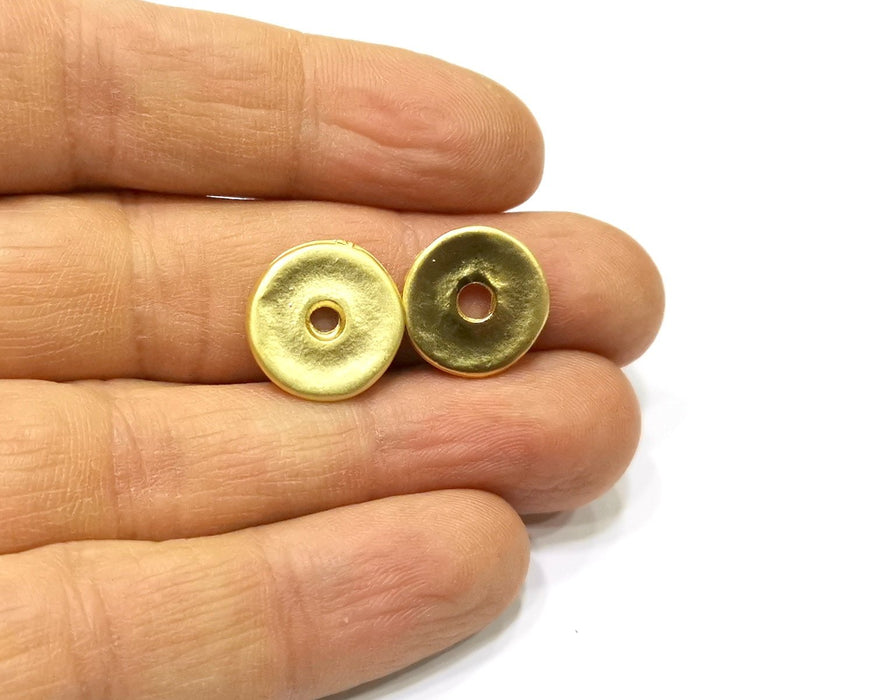 4 Disc Findings Gold Plated Findings (15mm)  G16702