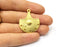 Gold Charms Connector Gold Plated Charms  (35x31mm)  G16710