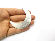 Crescent Pendant Antique Silver Plated Pendant (67x20mm) G16747