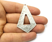 2 Silver Charms Antique Silver Plated Charms (55x36mm)  G16760