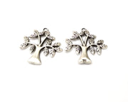2 Tree Charms Antique Silver Plated Charms (31x30mm)  G16770