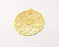 2 Gold Charms Gold Plated Charms  (40mm)  G16782