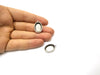 4 Silver Base Blank inlay Blank Pendant Base Resin Blank Mosaic Mountings Antique Silver Plated Metal (18x13 mm oval blank )  G16784